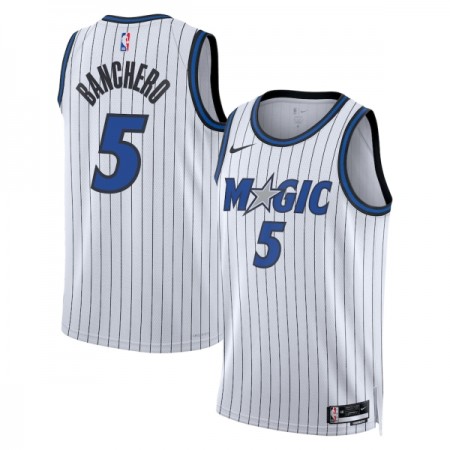Maillot Basket Homme Orlando Magic Paolo Banchero 2025-26 Nike Association Edition Blanc Swingman